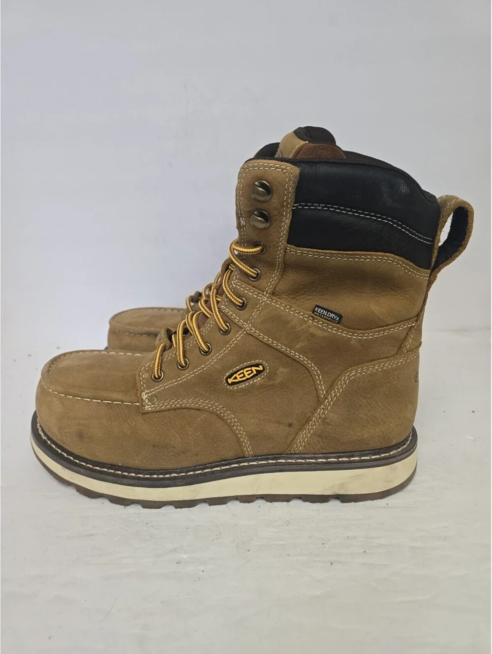 KEEN Men's 8 Inch Cincinnati Composite Toe Waterproof 1025690 Work Boot 10.5D